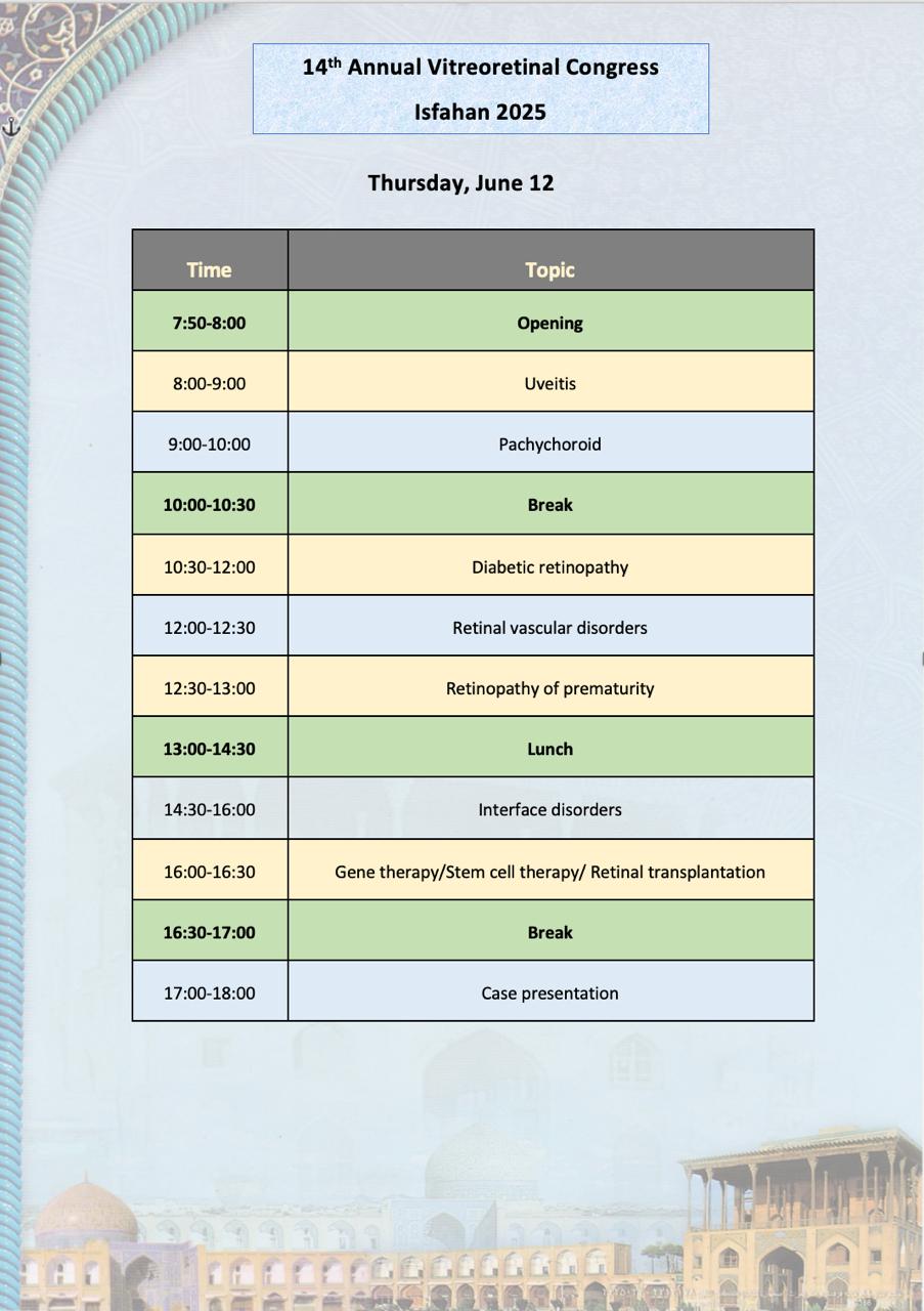 Thursday program